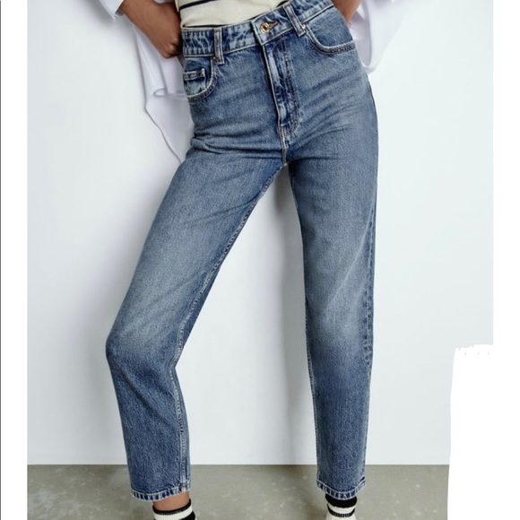 Zara Denim - Zara Z1975 Mom Fit High Waisted Ankle Jeans